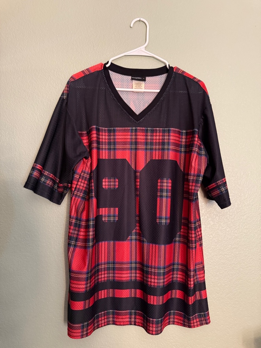 Blackmilk Clothing Tartan Ted Touchdown - size M